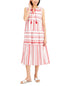 Charter Club Womens Cotton Sleeveless Midi Dress